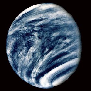 Venus fotografiado por el Mariner 2. Créditos NASA.